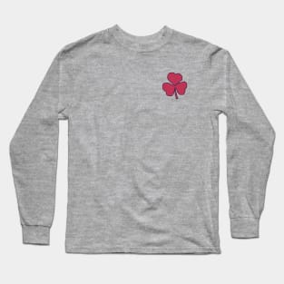 Small Viva Magenta Shamrock St Patricks Day Long Sleeve T-Shirt